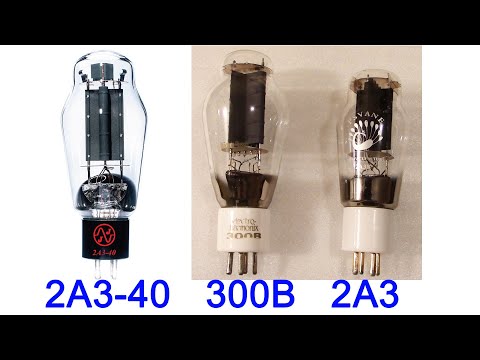 2A3-40 vs 2A3 vs 300B tube compatibility for new amplifier concept. too expensive