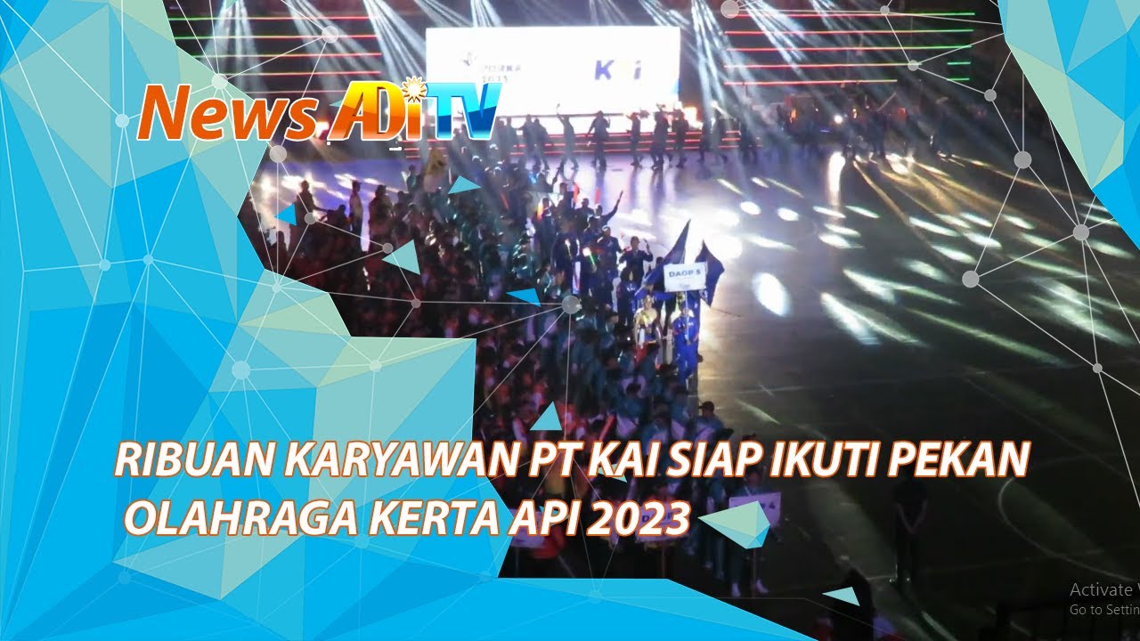 RIBUAN KARYAWAN PT KAI SIAP IKUTI PEKAN OLAHRAGA KERTA API 2023