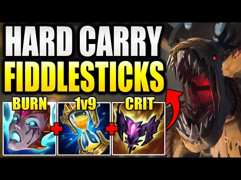 HOW TO PLAY FIDDLESTICKS JUNGLE & HARD CARRY YOUR SOLO Q GAMES!