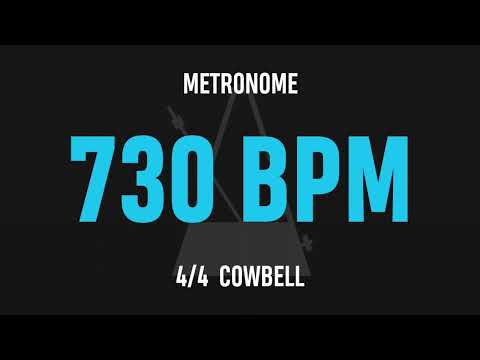 730 BPM 4/4 - Best Metronome (Cowbell)