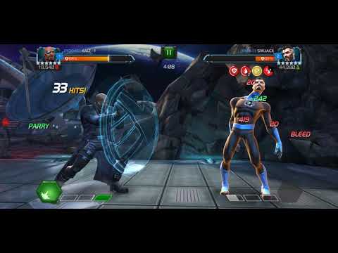 Nick fury toying with Mr. fantastic. Mcoc Platinum 1 alliance war