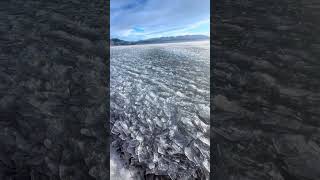 That’s *Sayram Lake’s “ice push”* — a real winter phenomenon, not AI, and it’s one of Xinjiang’s 🌹♥️