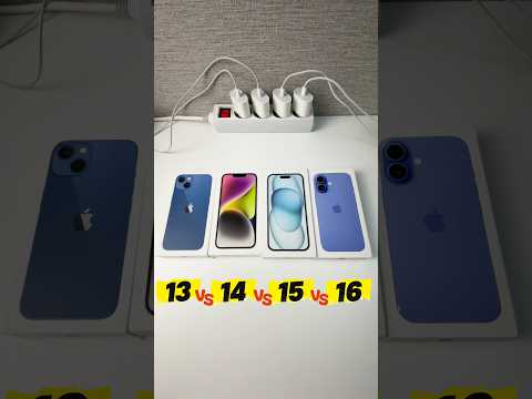 iPhone 13 VS 14 VS 15 VS 16 Power On Boot Speed Test Comparision Best!