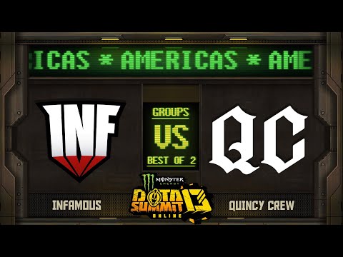 Infamous vs Quincy Crew Game 2 - Monster Energy Dota Summit 13 Online NA/SA: Groups w/ rkryptic,Neph