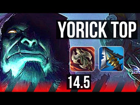 YORICK vs SINGED (TOP) | 13/1/2, 8 solo kills, 800+ games, Legendary | KR Master | 14.5