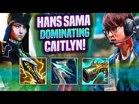 HANS SAMA DOMINATING WITH CAITLYN! - TL Hans Sama Plays Caitlyn ADC vs Jhin! | Season 2022