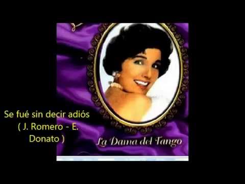 LIBERTAD LAMARQUE  - SE FUE SIN DECIR ADIOS -  TANGO