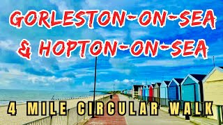 Gorleston & Hopton 4 mile walk. ( Unofficial route ) Gt.Yarmouth, Norfolk, U.K.