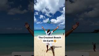 Would you visit here?📍Maho Beach, St Martin 🇸🇽 #travel #stmaarten #stmartin #mahobeach