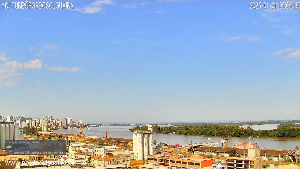 Live webcam view of Horizonte y Puerto del Lago Guaíba