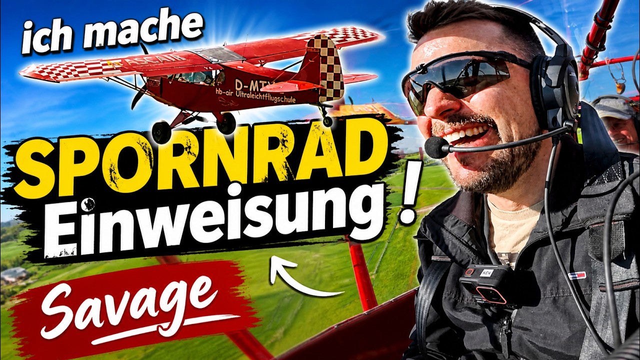 Ich mach die Spornrad Einweisung! Wilder Ritt! Pilot Frank