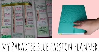 Passion Planner Flip Through // Classic Paradise Blue