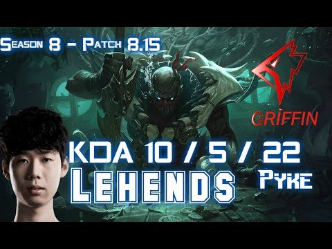 GRF Lehends PYKE vs RAKAN Support - Patch 8.15 KR Ranked
