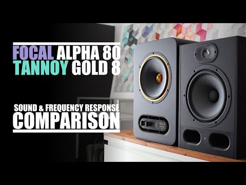 Focal Alpha 80  vs  Tannoy Gold 8  ||  Sound & Frequency Response Comparison