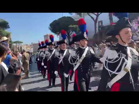 La Festa della Repubblica italiana: 2 Giugno 2022- Parata Militare sfilano i Carabinieri