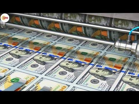 Money US Dollars printing process 💵 American Money Factory | Daily Process HD