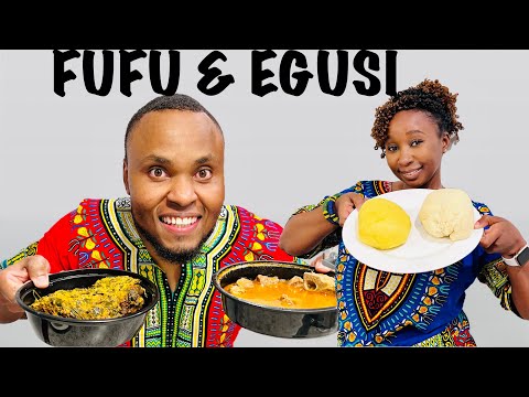 Tanzanians Trying FuFu and Egusi + Goat Peanut Stew for the First Time: Nigerian 🇳🇬 + Ghanian 🇬🇭Food