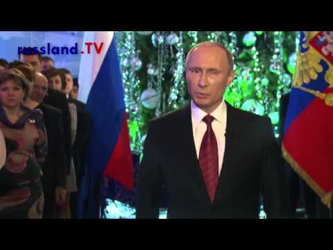 Putins Neujahrsansprache 2014 auf Deutsch [Video]