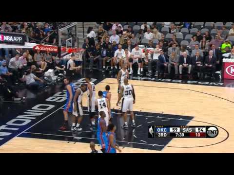 Highlights: Steven Adams (17 points) vs. the Spurs, 4/12/2016 KIP NBA