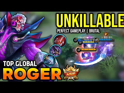 ROGER BEST BUILD 2023 | TOP GLOBAL ROGER GAMEPLAY | MOBILE LEGENDS✓