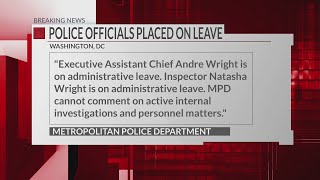 MPD’s second-in-command, investigator placed on administrative leave