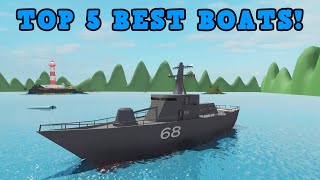 Top 5 best boats in SharkBite (Roblox)!