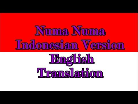 Numa Numa Indonesian Version - English Translation