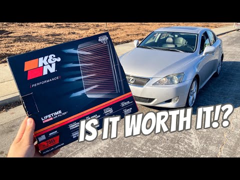 K&N Air Filter Install | 2006 Lexus IS250