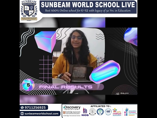 talented 9th grader, has left us in awe with her exceptional PowerPoint presentation on holograms.
