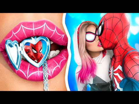 From Nerd To Gwen Stacy / Spider-Man and Gwen Stacy / How To Become Superhero!