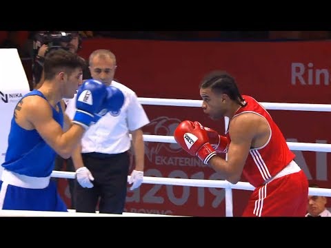 Round of 32 (81kg) JOSEPH-PAMPELLONE Jerome (NZL) vs EL MOHOR ZIAD (BEL) /AIBA World 2019