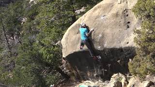 Video thumbnail of Ninja Please, V7. Joe's Valley