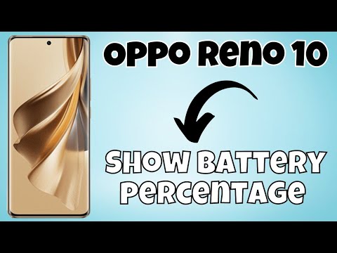 Show battery percentage Oppo Reno 10 || How to set battery percentage display || Battery percentage