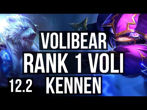 VOLIBEAR vs KENNEN (TOP) | Rank 1 Voli, Dominating, 9/3/6 | JP Challenger | 12.2