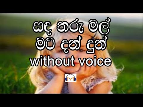 Sanda Tharu Mal Karaoke (without voice) සඳ තරු මල් මට දන් දුන්