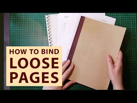 How to Bind Loose Pages Together: A Simple Method