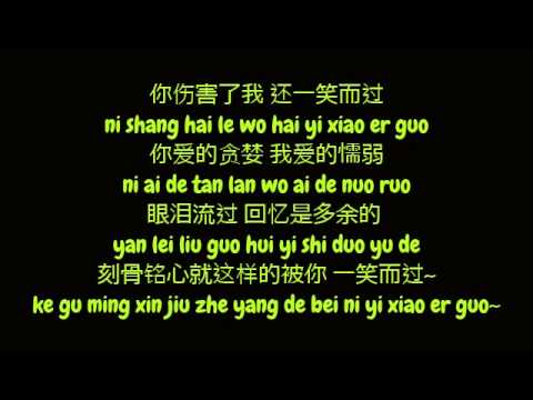 那英 (Na Ying / Natasha Na) - 一笑而过 (Yi Xiao Er Guo) (Simplified Chinese / Pinyin Lyrics HD)