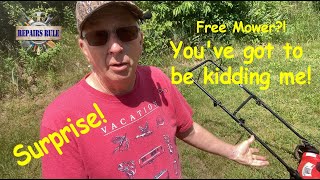 Free Mower Won't Start?! This is crazy! How simple!