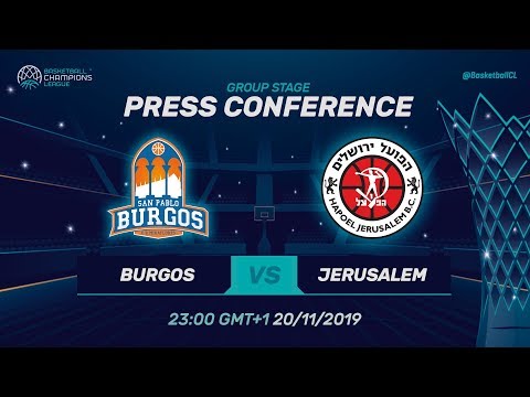 San Pablo Burgos v Hapoel Jerusalem - Press Conference - Basketball Champions League 2019-20