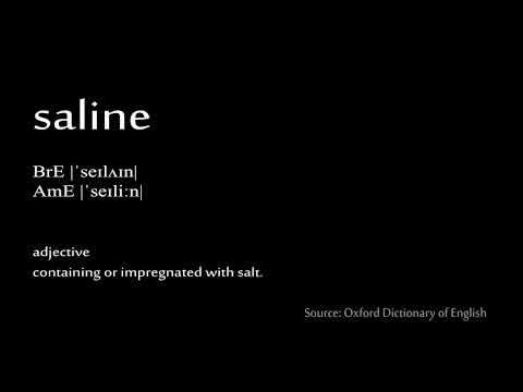 saline - How to pronounce British vs. American