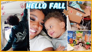 WEEKEND VLOG: HALLOWEEN DECORATING, WATCHING TWIN BOYS, SHOP AND ORGANIZE WITH ME & MORE | Ellarie