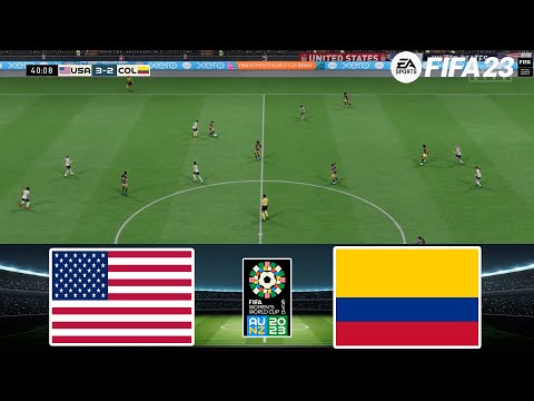 FIFA 23 - USA vs Colombia 27/5/2024 - FIFA Women's World Cup 2023 - Gameplay PS5
