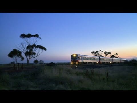 Twilight V/line "Sprinter" passenger train on the Melbourne to Geelong line -  PoathTV