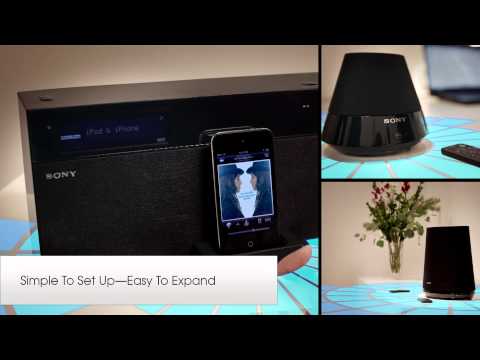 First Look Sony HomeShare Wireless Home Audio System Living Room Overview Video