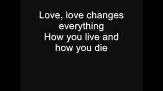 Il Divo and Michael Ball -  Love Changes Everything (lyrics)