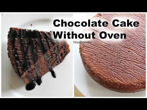 No Oven Chocolate Cake Recipe - How To Make No Oven Eggless Chocolate Cake Recipe | Nisa Homey