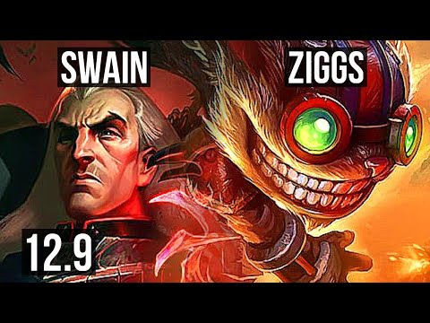 SWAIN & Soraka vs ZIGGS & Shaco (ADC) | 2/0/7, 1.8M mastery, 400+ games | JP Grandmaster | 12.9