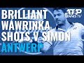 Brilliant Stan Wawrinka Winners vs Simon! | Antwerp 2019