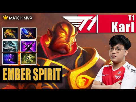 Ember Spirit Mid | T1.Karl | 21 KILL IMBA BUILD TOTALLY DESTROY MID LANE | 7.31d Gameplay Highlights