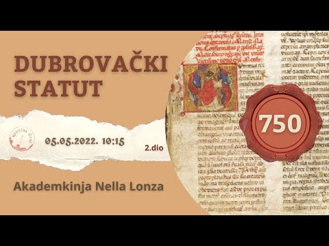 Magistra Vitae 05.05.2022. - Dubrovački statut (2. dio)